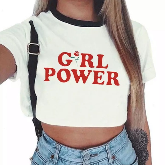 Tops Girl Power Crop Tops Poshmark